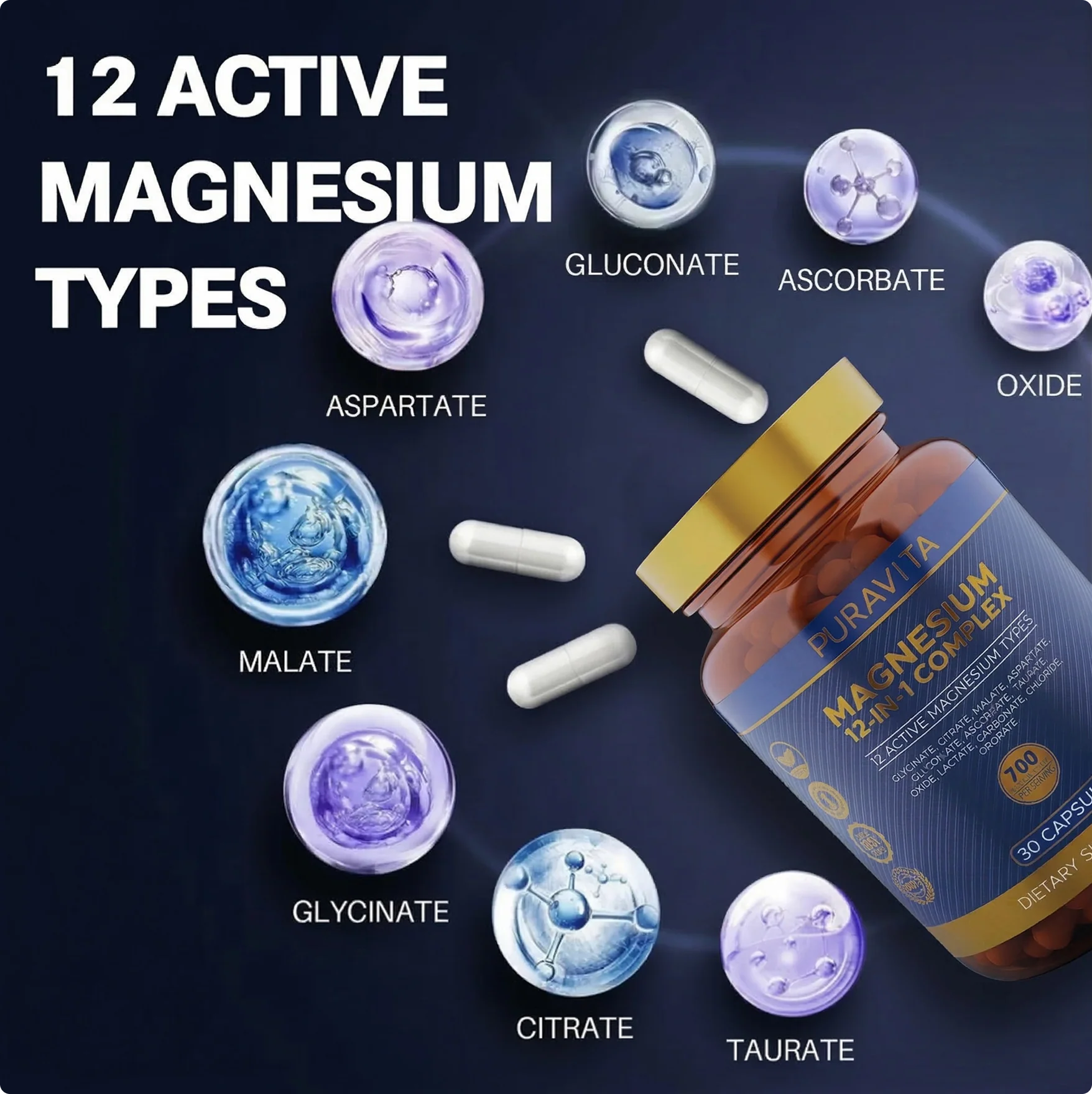 PURAVITA® 12-in-1 Magnesium Complex - Image 3
